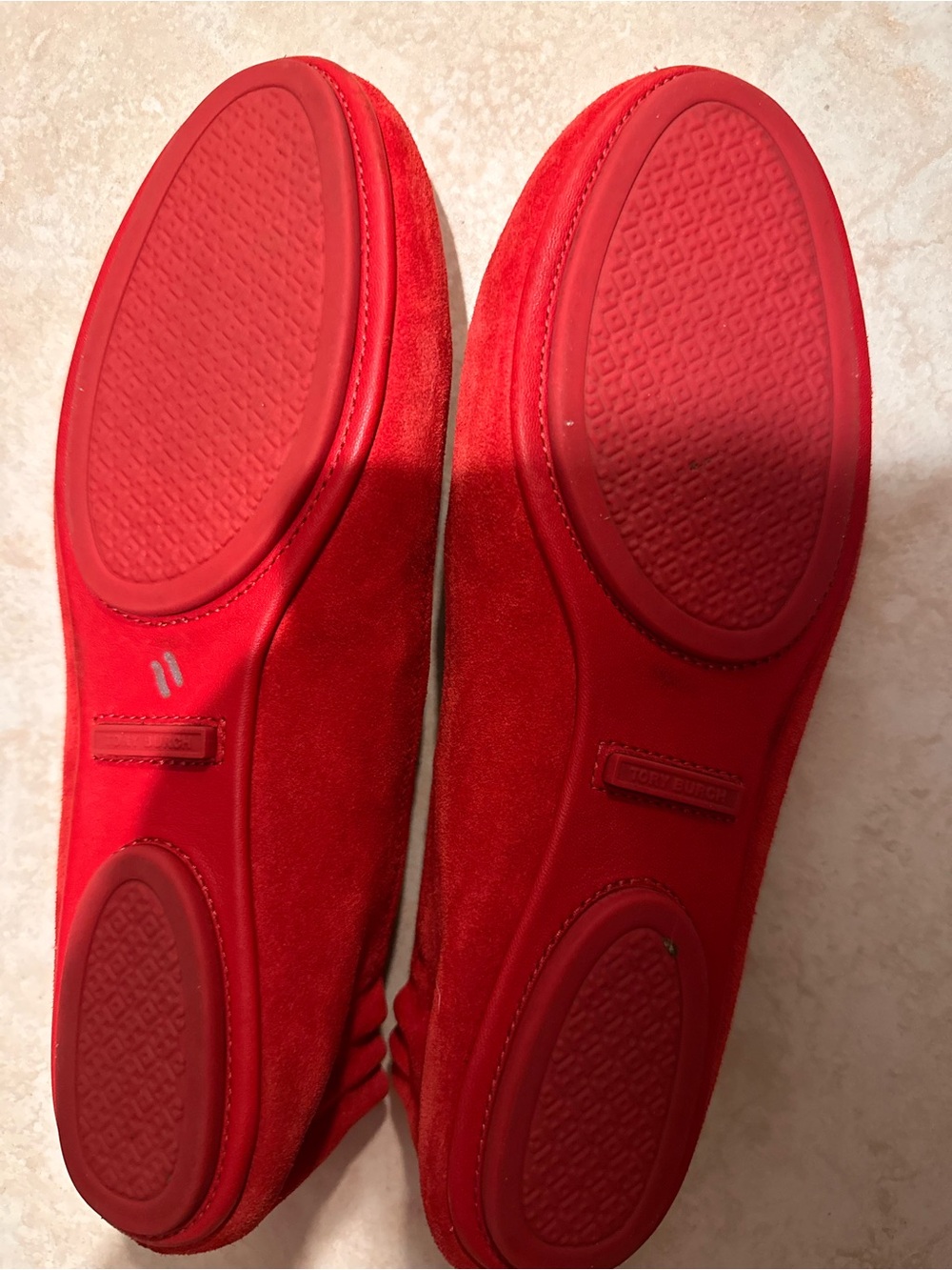 Tory Burch Minnie red flats - Picture 3 of 8